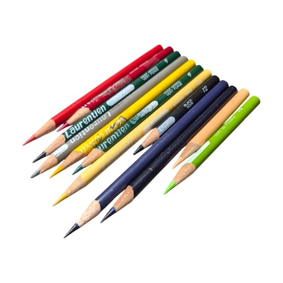 12 Vintage Berol Prismacolor & Laurentien Colored Pencils 80s-90s Artist - Picture 3 of 6